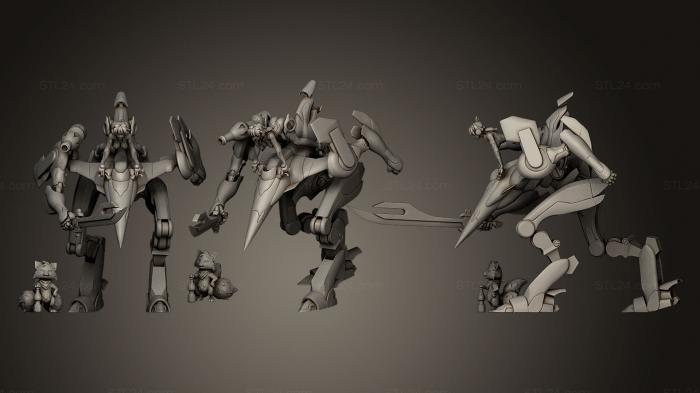 Статуэтки герои, монстры и демоны (Прилив леденцовой колы, STKM_0432) 3D модель для ЧПУ станка